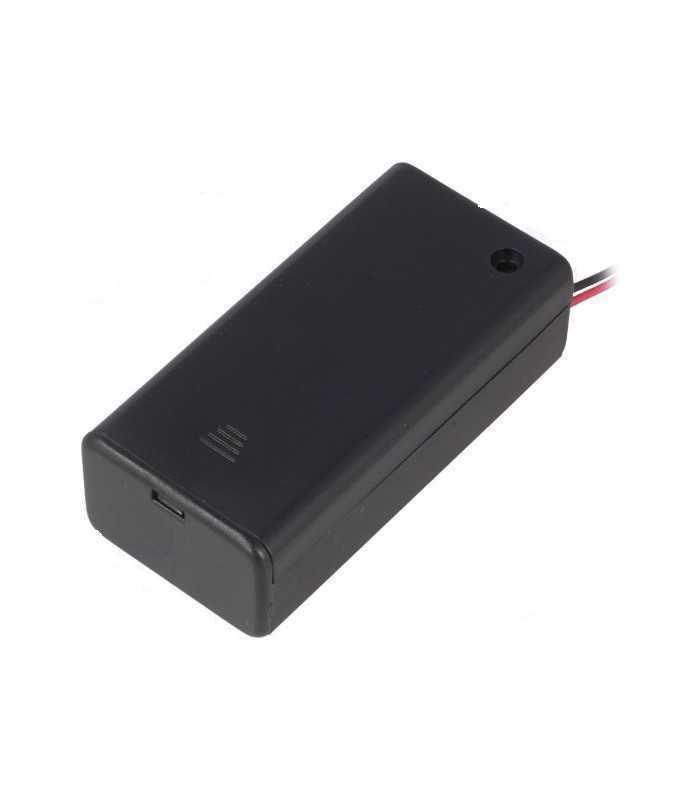 SBH-9VA Suport baterie 9V 6F22 6LR61 x1buc cu terminal cablu 150mm Fara intrerupator COMF