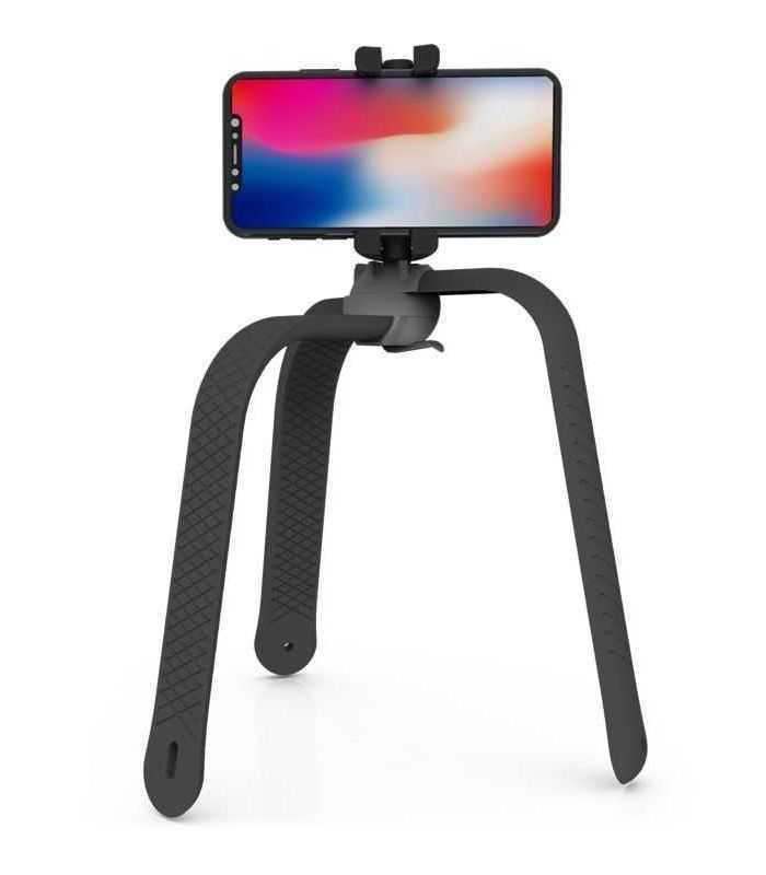 Selfie stick trepied flexibil cu telecomanda bluetooth negru 3POD Zbam