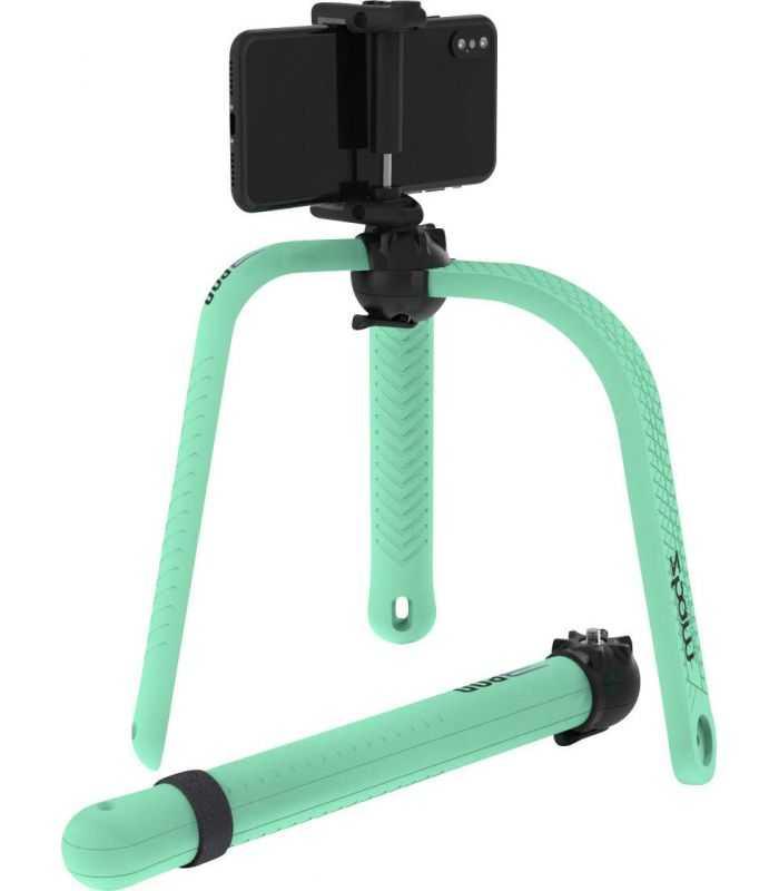 selfie stick trepied flexibil cu telecomanda bluetooth turcoaz 3pod zbam 3