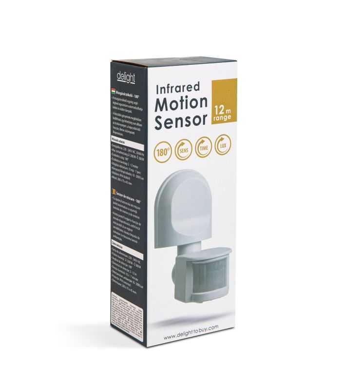 Senzor De Miscare 180 12m 1200w Ip44 Delight 18701