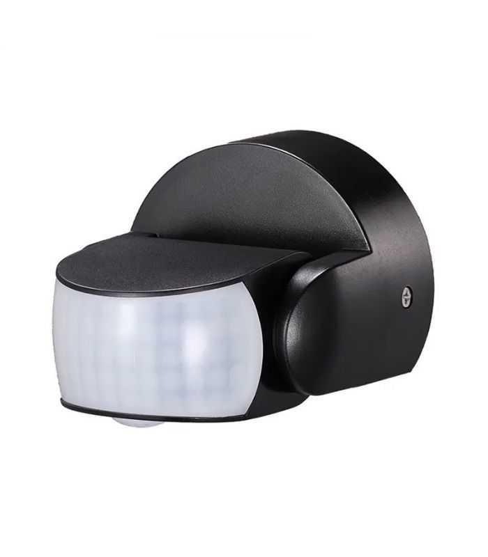 Senzor de miscare 180/360 grade 12m 1200W negru V-TAC