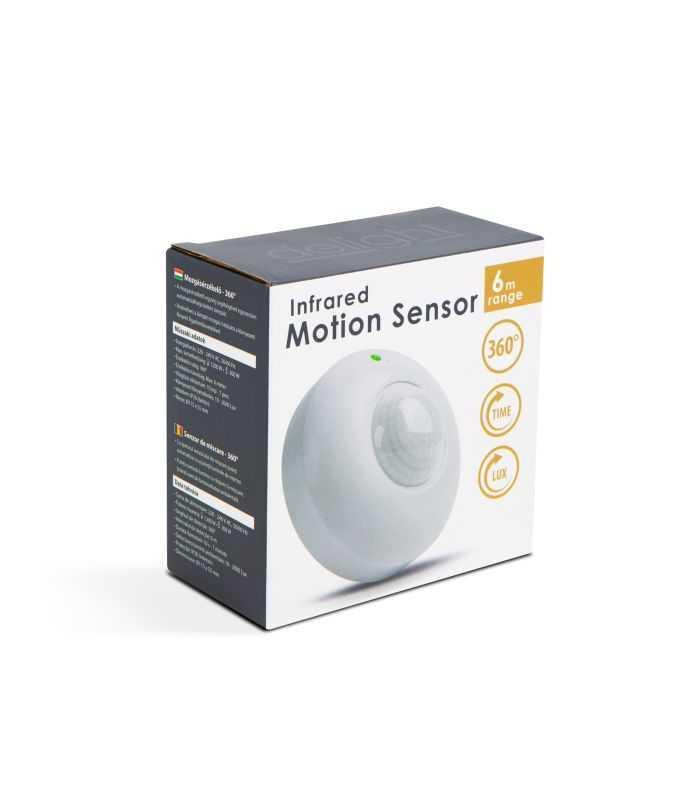 Senzor De Miscare 360 6m 1200w Ip20 Delight 18692