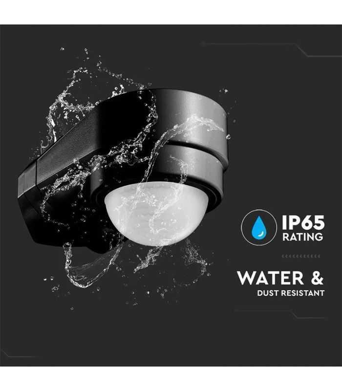 Senzor De Miscare Pe Colt 240 Grade 1200w 10m Negru V Tac