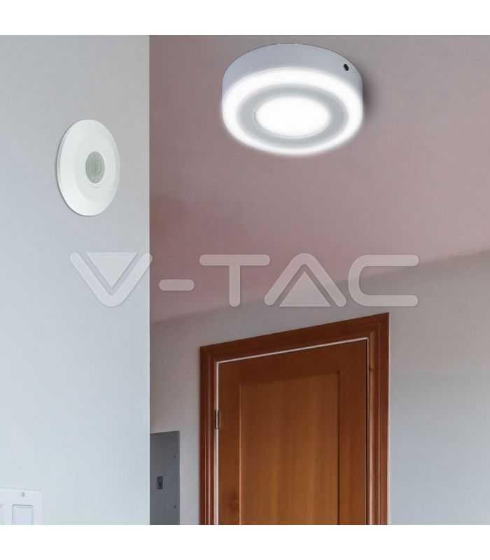 senzor miscare cu montaj pe tavan 360 grade alb max 2000w v tac 7