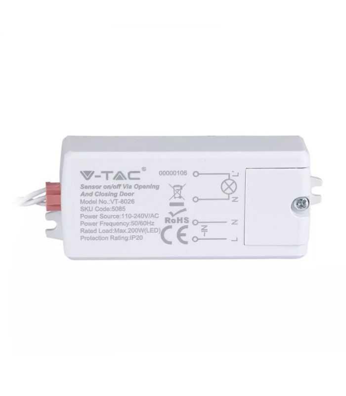 senzor miscare on off reactie la inchidere si deschidere usa max 500w v tac 5