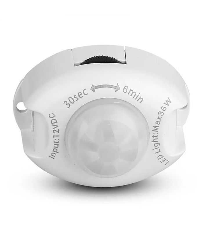 senzor miscare pentru banda led 12v 36w detectie 2 5m temporizare 3 sec 6 min v tac 2