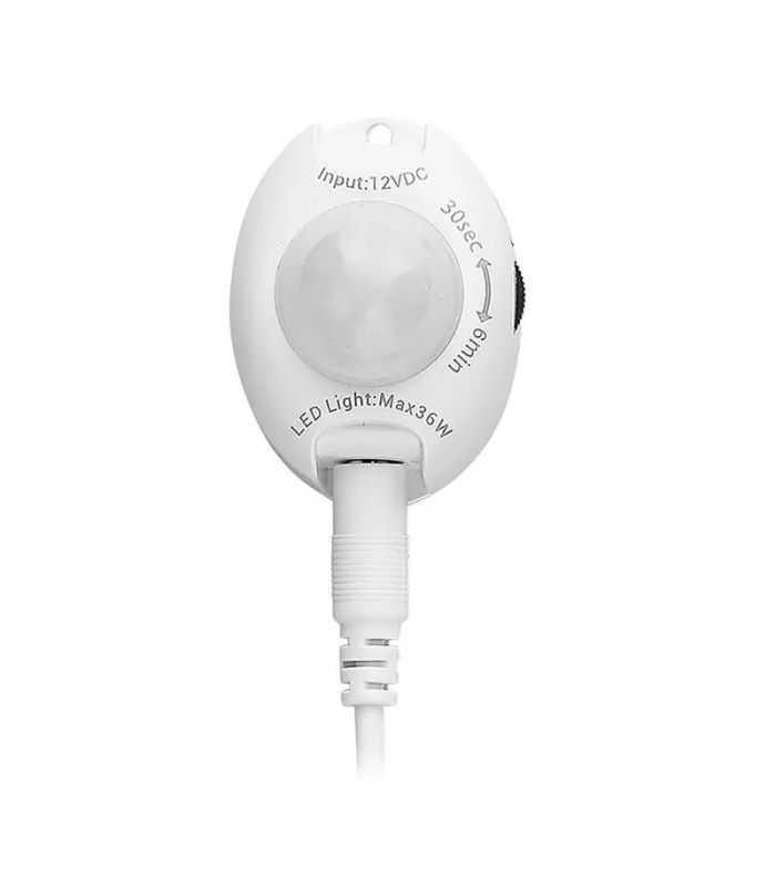 senzor miscare pentru banda led 12v 36w detectie 2 5m temporizare 3 sec 6 min v tac 4