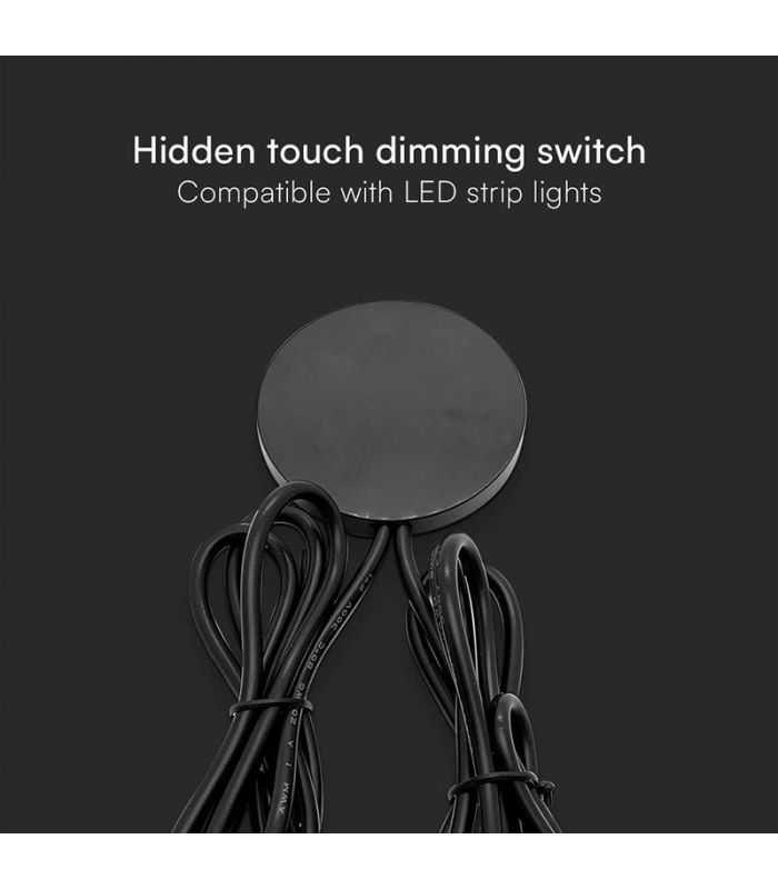 Senzor Smart Touch Dimabil Pentru Banda Led Negru V Tac Sku 23466