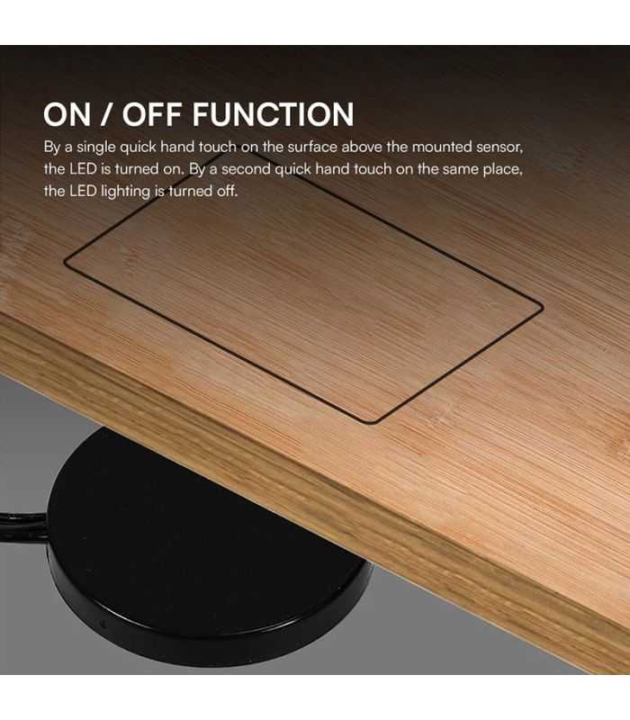 Senzor Smart Touch Dimabil Pentru Banda Led Negru V Tac Sku 23466
