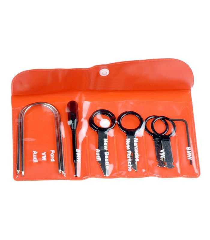 Set 10 chei pentru demontare radio Audi BMW Ford Mercedes kit 4CarMedia KLUCZ-65.229