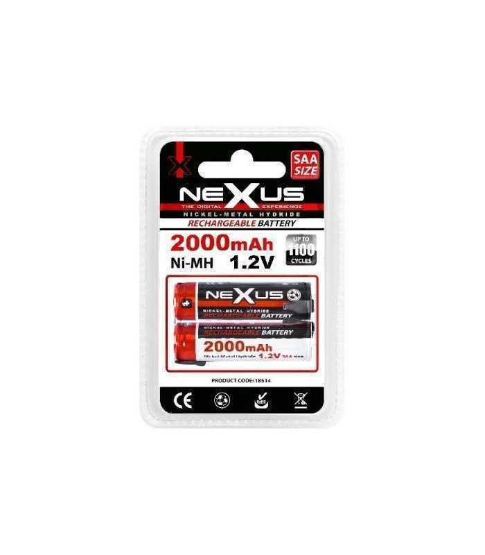 set 2 acumulatori lipire mignon saa hr06 ni mh 12v 2000mah nexus 1