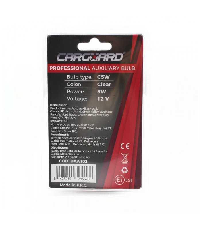 set 2 becuri c5w incandescent carguard 5