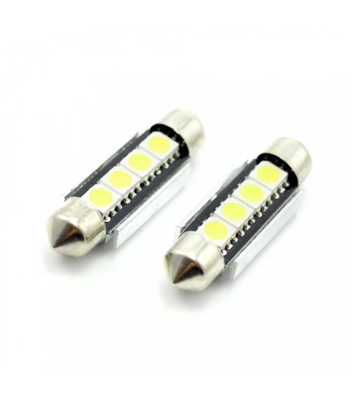 set 2 becuri led 12v 3w 72lm sofit 39mm canbus plafoniera carguard 3