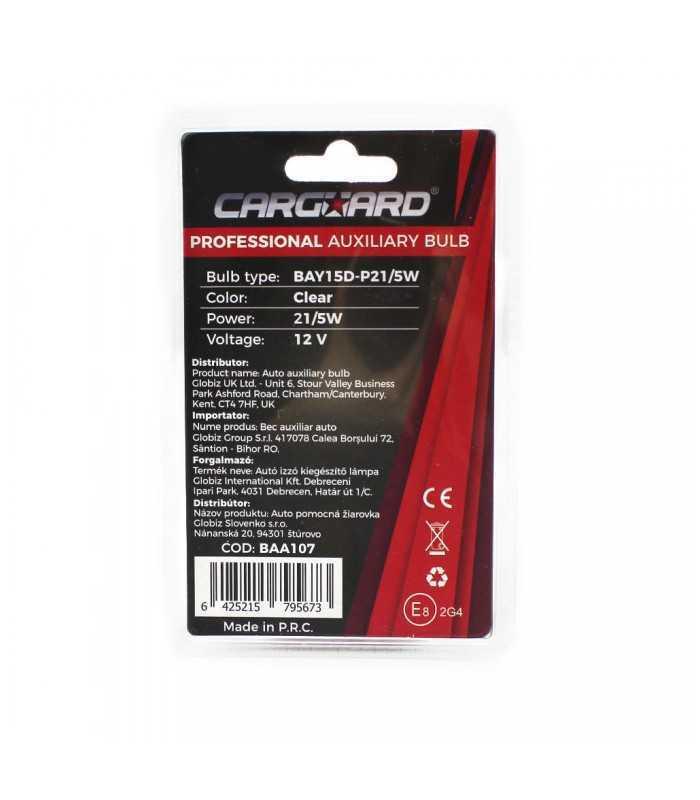 set 2 becuri p21 5w incandescent carguard 2