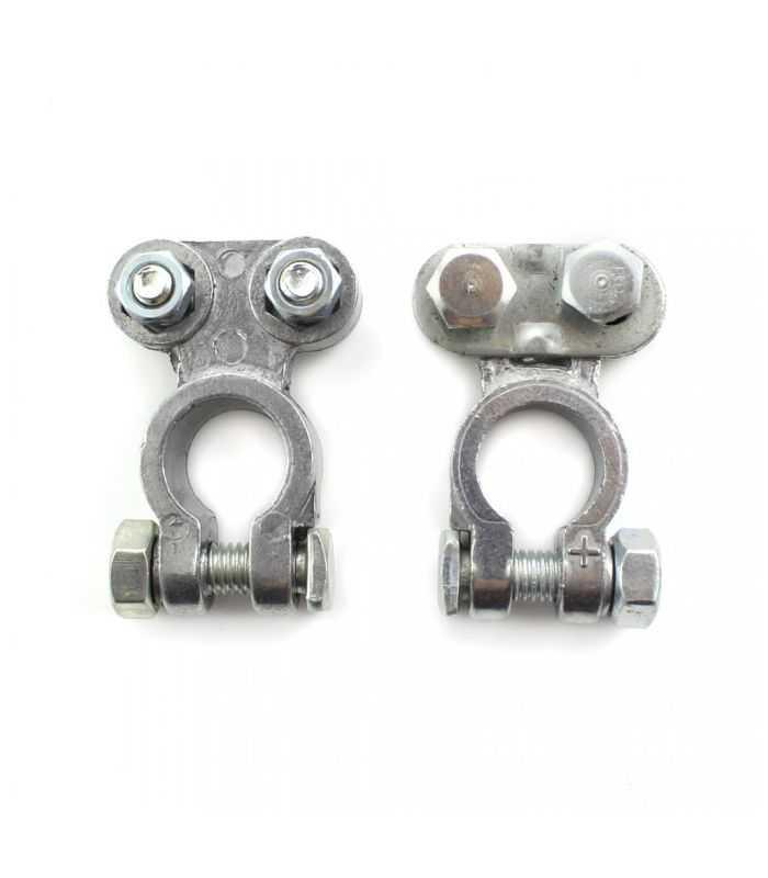 Set 2 Borne Baterie Auto Pozitiv Negativ Aluminiu Carguard