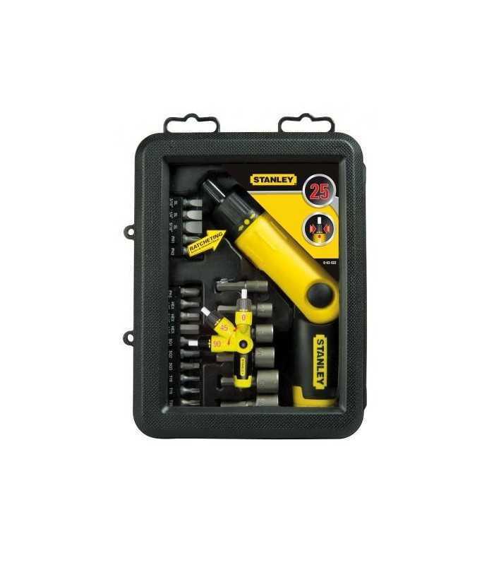 Set 22 piese surubelnita cu clichet 1/4" 0-63-022 Stanley