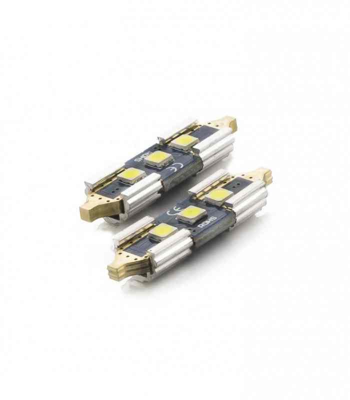 Set 2x becuri auto C5W 31mm LED SMD alb 12V 3W 350lm Canbus interior portbagaj Carguard