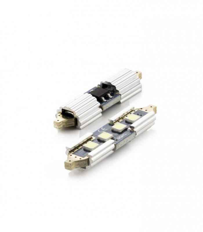 set 2x becuri auto c5w 39mm led smd alb 12v 5w 450lm canbus interior portbagaj carguard 2