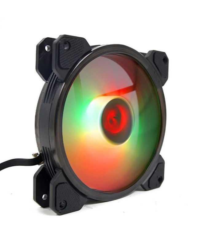 Set 3 Ventilatoare Redragon F009 120mm Iluminare Argb Telecomanda Si Hub Gc F009