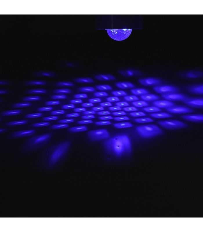 set 4 mini astro rgb cu stroboscop si telecomanda 6