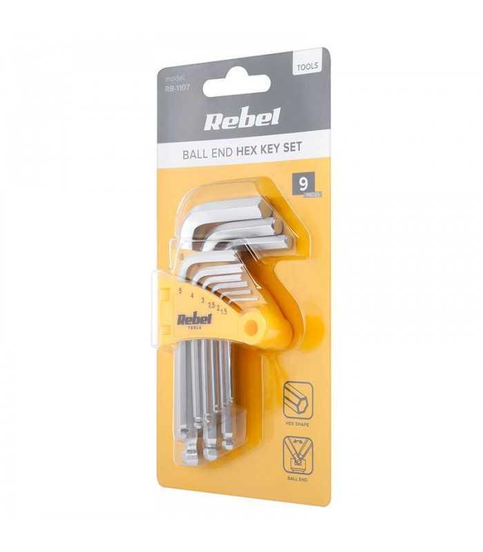 set 9 chei imbus otel crom vanadiu rebel 2