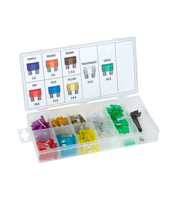 Set 97 sigurante auto 19x13mm 3 5 7.5 10 15 20 25 30A + demontator in cutie de depozitare M`N`C 05715