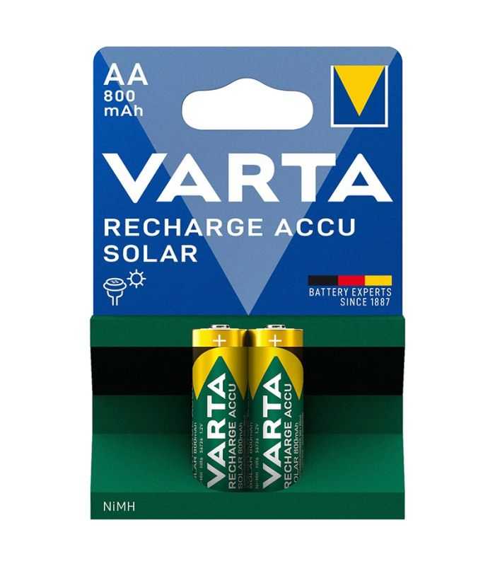 set acumulatori aa ni mh 12v 800mah solar varta set 2buc 1