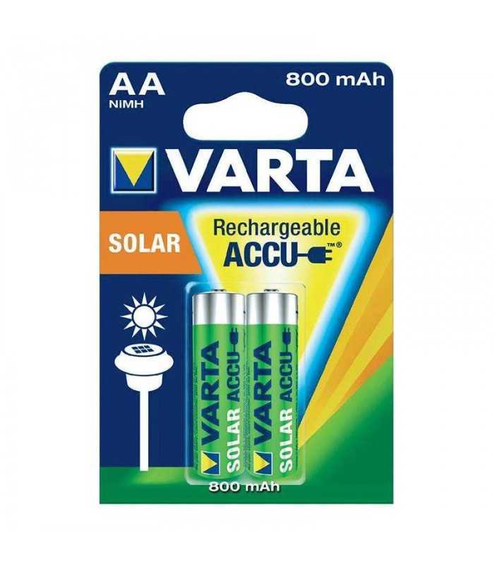 set acumulatori aa ni mh 12v 800mah solar varta set 2buc 2