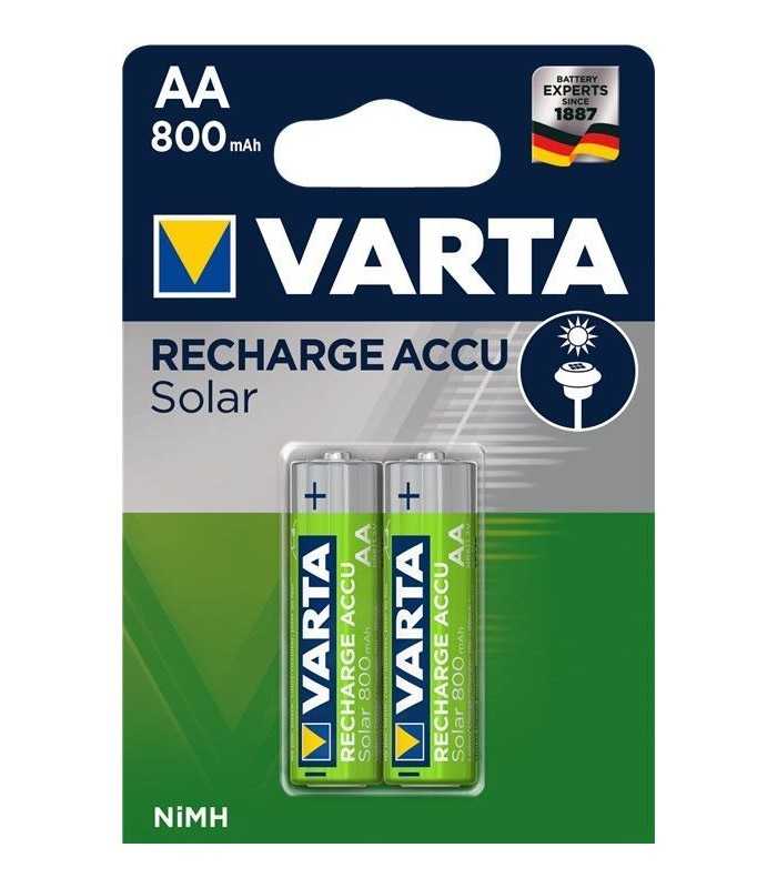 set acumulatori aa ni mh 12v 800mah solar varta set 2buc 4