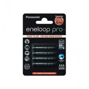 Set acumulatori AAA NIMH 930mAh R3 Eneloop Panasonic 4buc