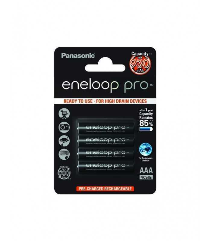 Set acumulatori AAA NIMH 930mAh R3 Eneloop Panasonic 4buc