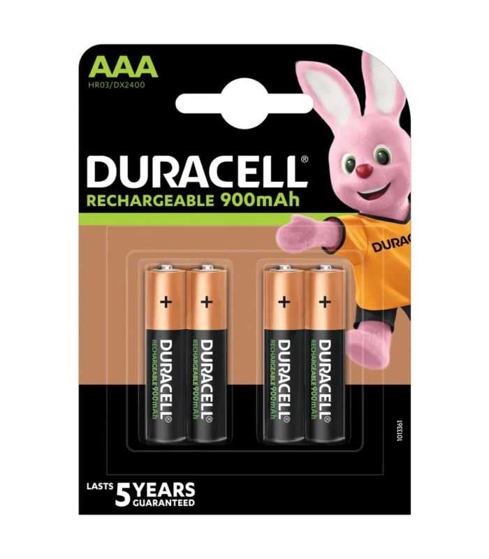 Set acumulatori DURACELL NiMH AAA R3 1.2V 900mAh 4buc
