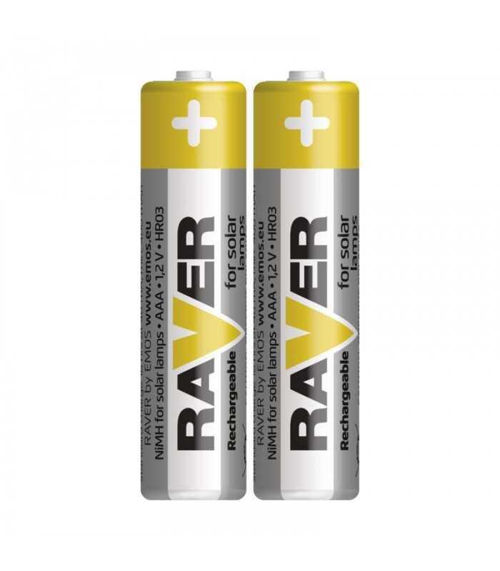 set acumulatori nimh raver aaa r03 400ma 12v pentru lampi solare 2buc 1