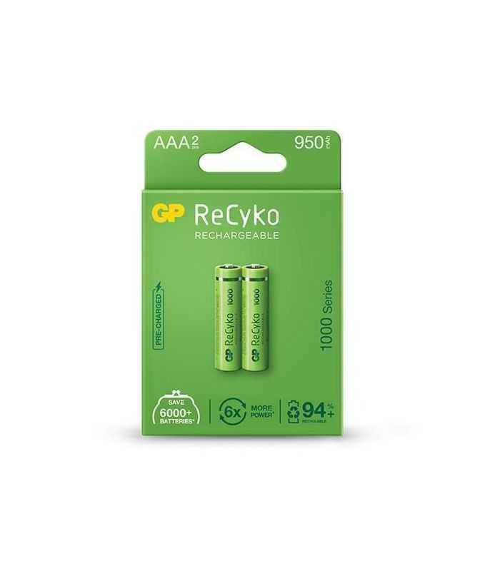 Set acumulatori R3 AAA NiMH 950mAh 2buc GP ReCkyo GP100AAAHCE-2EB2