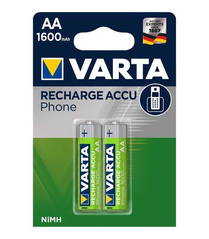 Set acumulatori telefon fara fir AA 1.2V 1600mAh Varta 2buc