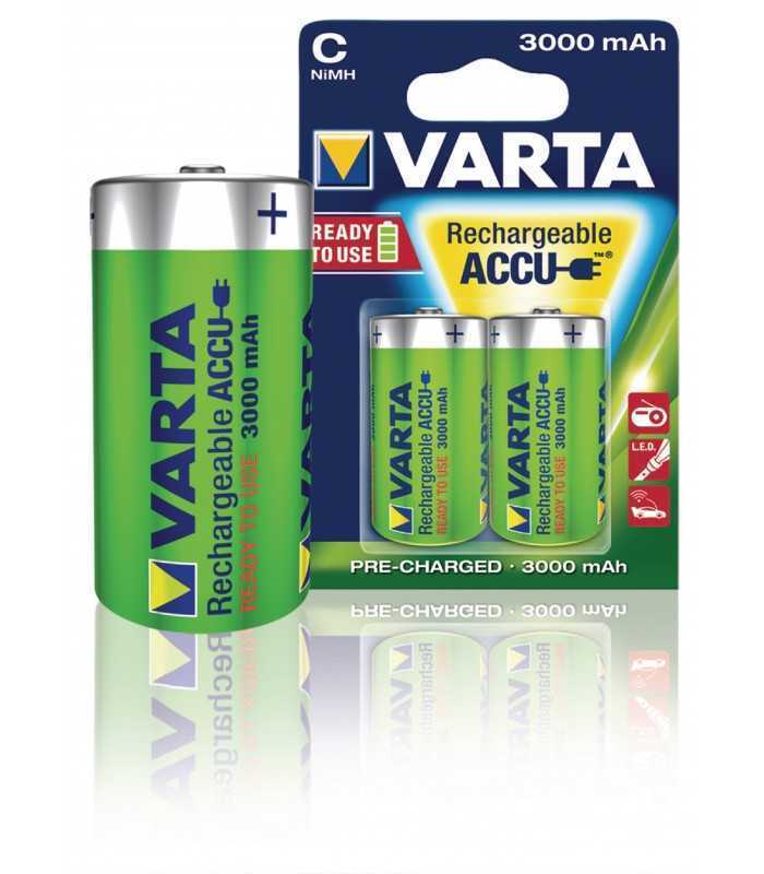 set acumulatori varta r14 c 3000mah ready2use varta 2buc blister 1