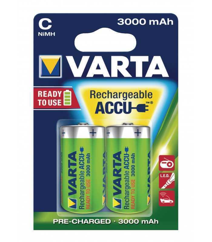 Set acumulatori Varta R14 C 3000mAh Ready2Use Varta 2buc/blister