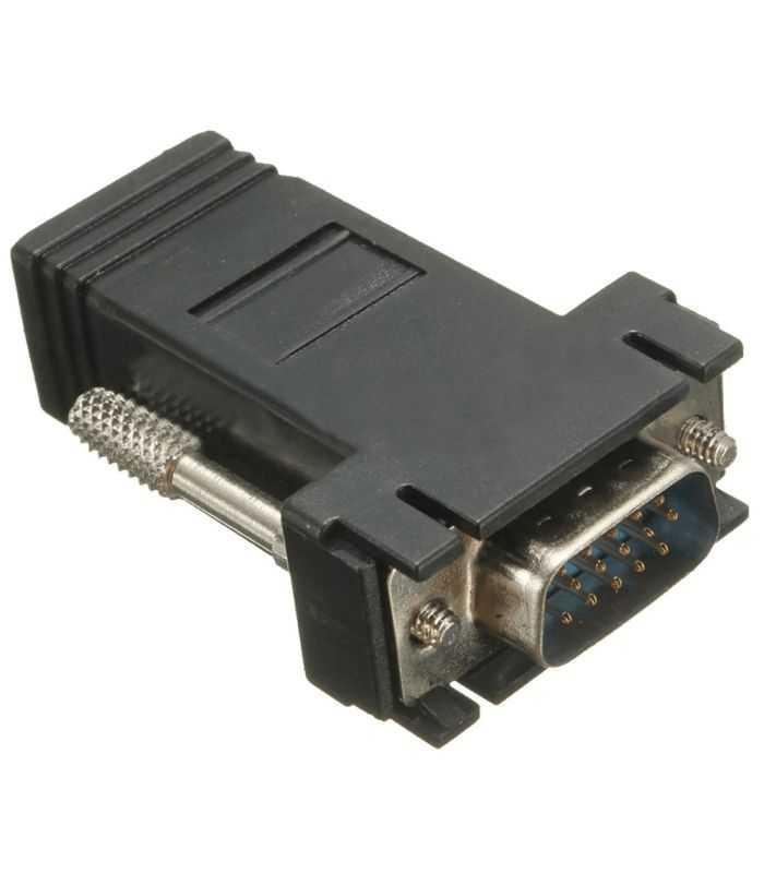 Set Adaptor Vga Tata La Vga Tata Prin Cablu Rj45 2buc Maxim 20m