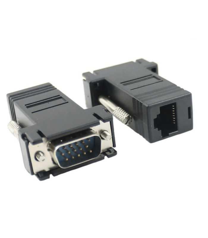 Set adaptor VGA tata la VGA tata prin cablu RJ45 2buc maxim 20m