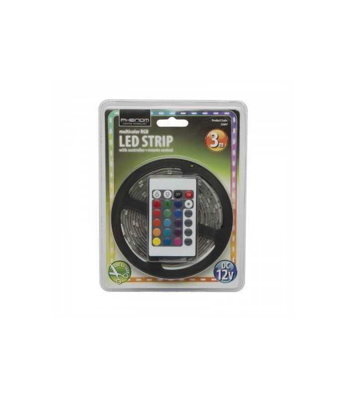 set banda led 3m rgb ip65 phenom 2