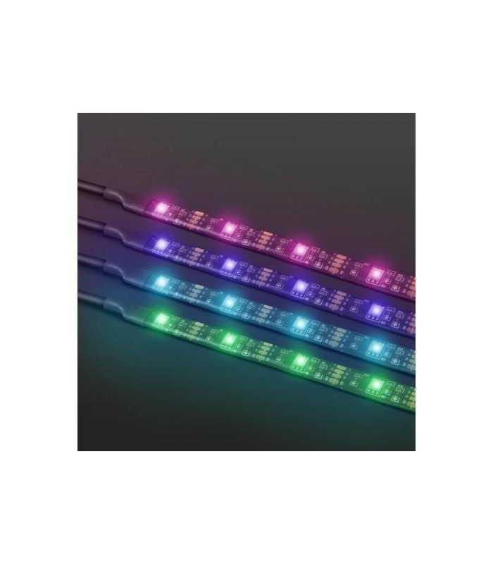 set banda led iluminare fundal tv cu telecomanda 24 38 phenom 2