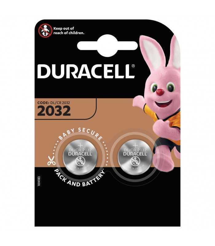 Set baterii 2x CR2032 DURACELL LITIU 3V 225mAh 20x3.2mm