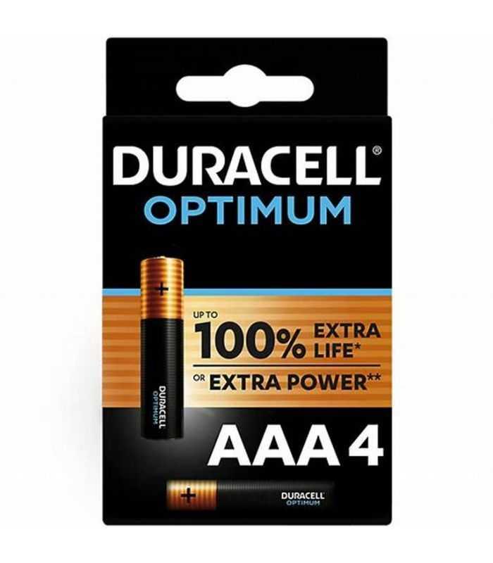 Set Baterii Alcaline Aaa R03 Duracell Optimum 4buc Mx2400