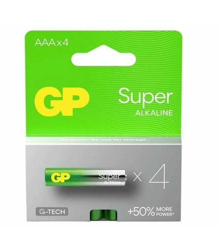 Set baterii alcaline Super GP R3 AAA 4buc GP24AETA21-2GSB4
