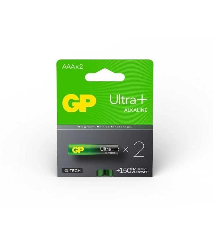 Set baterii alcaline UltraPlus GP R3 AAA 2buc GP24AUPETA21-2GSB2