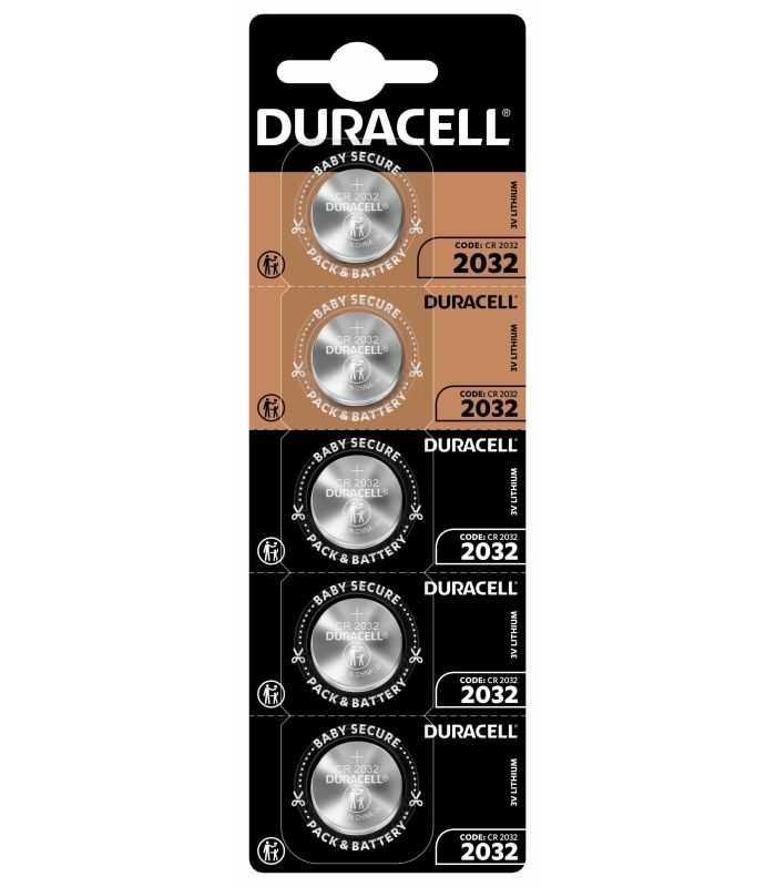 Set Baterii Buton Litiu Duracell Cr2032 3v 5buc Blister
