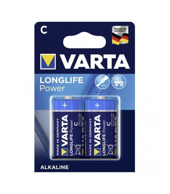 Set baterii VARTA C R14 LONGLIFE Power alcaline 2buc