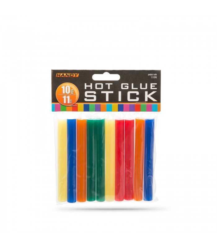 set baton plastic termoadeziv silicon 11mm x 10cm colorat 10buc handy 1