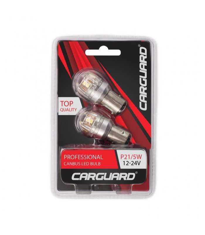 set becuri led auto frana p21 5w ba15d dublu filament 12 24v 880lm 15x2835smd alb canbus carguard 2buc 3