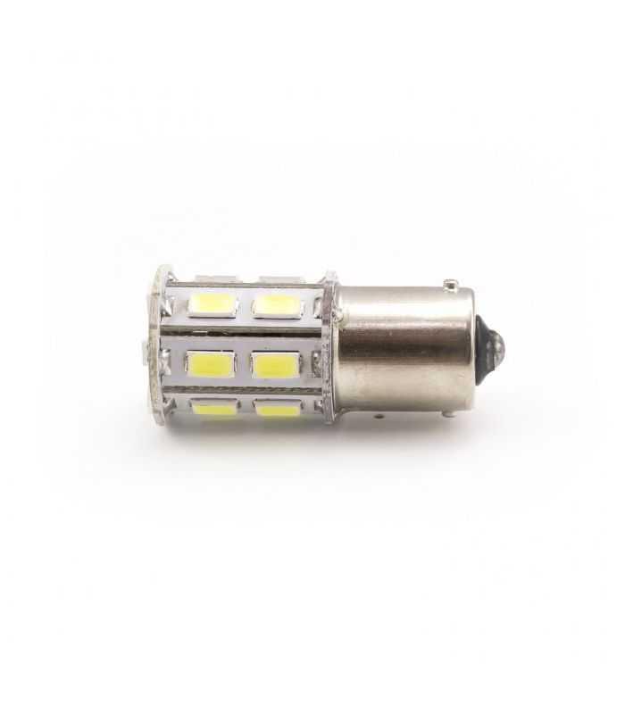 set becuri led auto p21w ba15s 12v 500lm 20x5730smd alb carguard 2buc 2